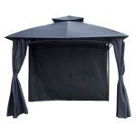 Тенда со завеси сива 9103