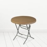 Пластична маса со метални ногарки на расклоп ∅80