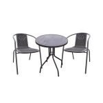 Сет 2 столчиња и маса Ø 60 (кафени)