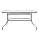 Метална маса VALOR 140x80cm Сива - Image 2