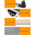 Кревет за плажа на расклоп - Сива - Image 5