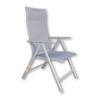 Сет маса Ø-75 + 4 столици на расклоп алуминиумски HM1-2