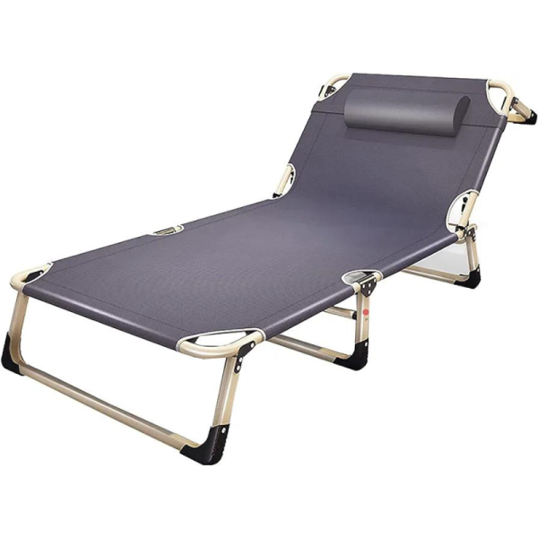 Кревет за плажа на расклоп - Сива