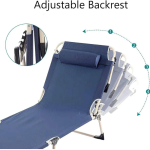 Кревет за плажа на расклоп - Сива