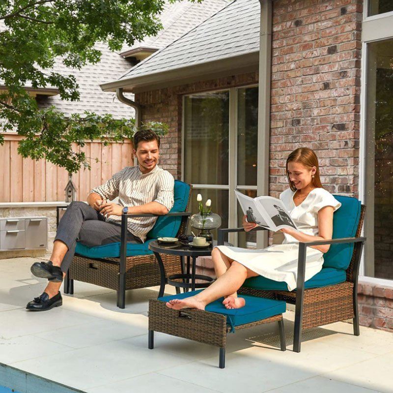 Софа сет 2 фотељи со продолжеток + масичка 02