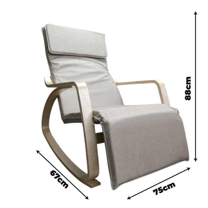 klackalka-krem-dimenzii Фотелја за лулање Елма крем